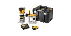 AKU REZKAR 18V XR 8 MM + 2 X 5 AhPODNOŽJE S FIKSNIM / PRITRDILNIM USMERJEVALNIKOM Dewalt DCW604P2