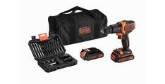 AKU UDARNI VRTALNIK 18V 1,5Ah TORBA+PRIBOR32 DELNI KOMPLET PRIBORA Black&Decker BDCHD18BS32