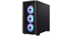 ASUS A23 PLUS microATX računalniško ohišje, kaljeno steklo, štirje 120mm ARGB ventilatorji, podpora za BTF osnovne plošče, belo