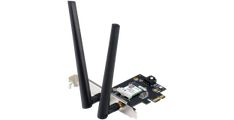 ASUS PCE-BE6500 Tri-Band WiFi 7 (802.11be), BT 5.4, 6GHz, 160MHz, 4096-QAM, WPA3, 2 zunanji anteni, PCIe mrežna kartica