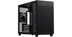 ASUS Prime AP201 Tempered Glass MicroATX Case Black - stylish 33-liter MicroATX case with tool-free side panels, with support for 360 mm coolers, graphics cards up to 338 mm long, and standard ATX PSUs