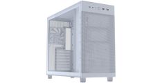 ASUS Prime AP303 TG ATX računalniško ohišje, kaljeno steklo, 120mm ventilator, belo