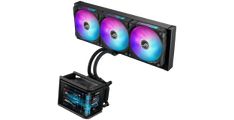 ASUS ROG Ryuo IV SLC 360 ARGB vodno hlajenje za procesor, trije 120mm ARGB ventilatorji, Aura Sync, črno