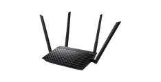 ASUS RT-AC1200 V2 Dual-Band WiFi 5 (802.11ac) Usmerjevalnik, hitrost prenosa podatkov do 300 Mbps (2,4 GHz) in 867 Mbps (5 GHz), izboljšana pokritost s štirimi zunanjimi antenami, napredni starševski nadzor, aplikacija ASUS Router