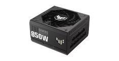 ASUS TUF Gaming 850W 80 Plus Gold napajalnik, združljiv z ATX 3.0, popolnoma modularni etsirani kabli, vojaški certifikat, zasnova ventilatorja Axial-tech, dvojna ležaja krogličnih ventilatorjev, zaščitna prevleka PCB, garancija 10 let.