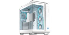 ASUS TUF Gaming GT502 Horizon ARGB ATX računalniško ohišje, kaljeno steklo, štirje 120mm ARGB ventilatorji, belo