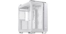 ASUS TUF Gaming GT502 PLUS ATX Gaming ohišje bele barve, Dual Chamber Chassis, Panoramic View, Tempered Glass front and side panel, Tool-Free side panels, pre-installed 4 ARGB fans & fan hub, Front Panel High-Speed USB Type-C