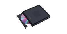 ASUS ZenDrive V1M Črno - zunanji DVD pogon in zapisovalec z vgrajenim shranjevanjem kabla, vmesnik USB-C, združljiv z Windows 11 in macOS, M-DISC podpora, vključene celovite rešitve za varnostno kopiranje