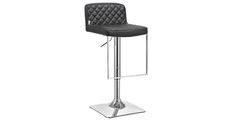 Barski stol MENATI crn PU 41x37x81-101