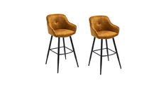 Barski stol SHERLOCKBAR (curcuma) 52,5x51x102 Tkanina + kovina
