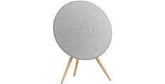 Beosound A9 5th Gen Speaker Natural Alu (Back Grey Mist/Cover Kvadrat Light Grey/Legs Oak)