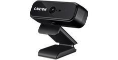 CANYON C2N, spletna kamera s fiksno ostritvijo 1080P polna HD 2,0 Mega s priključkom USB2.0, 360-stopinjski vrtljiv obseg, vgrajen mikrofon, ločljivost 19201080, vidni kot 88°, dolžina kabla 1,5 m, črna, 9060*55 mm, 0,095 kg.