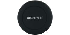 CANYON CH-2, nosilec za pametne telefone, magnetna funkcija pritrjevanja, z 2 ploščama (pravokotna/krožna), črn, 444440 mm, 0,035 kg.