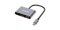 CANYON hub DS-4 3in1 USB-C Grey