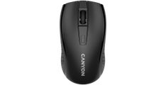 CANYON MW-7, brezžična miška 2,4 GHz, 6 gumbov, DPI 800/1200/1600, z 1 AA baterijo, velikost 1106037 mm, teža 58 g, črna.