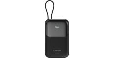 CANYON power bank OnPower 101 built-in cable 10000 mAh PD22.5W Black