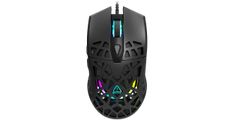 CANYON Puncher GM-20, visokokakovostna igralna miška s 7 programabilnimi gumbi, optičnim senzorjem Pixart 3360, 6 nivoji DPI, do 12000in barvnimi RGB lučmi, bela