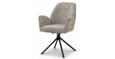 Chair NICO brown 61x64x89 Tkanina + kovina rjava