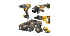 DEWALT AKUMULATORSKO ORODJE V KOMPLETU 18VDCG405 + DCH263 + DCD791+ 2x XR 18V 5Ah Dewalt DCK327P2T