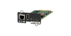 Eaton Network Managment Card - M3; Web/SNMP communications; Ethernet 10/100/1000BaseT; For UPS: 5P, 5PX, 5PX G2, 5SC Rack, 9PX, 9PXM, 9SX, 9130, Ferrups FX, 9E, 93PS, 91PS, 91PS Monoblock, 93E PDU: ATS rack PDU (EATS115, EATS120, EATS220)