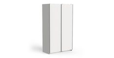 Garderobna omara GHOST 120 (bela, Drsna vrata) 117x60x203 Iveral bela
