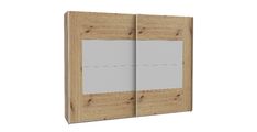 Garderobna omara KASURA hrast+siva 270x63x210,5 Iveral hrast + siva