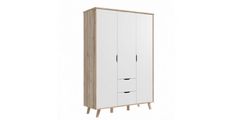 Garderobna omara LALITA (sonoma + bela) 139,4x52,7x201,5 Iveral sonoma + bela
