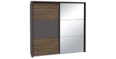 Garderobna omara PEMBURY temen hrast + siva DLCS92314-M777 225x62x215,5 Iveral temni hrast + siva
