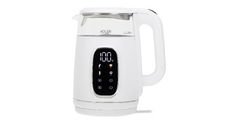 Grelnik vode ADLER AD 1305-WS, 2200W, 1.7L, LED, belo-srebrn