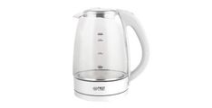 Grelnik vode FIRST 1,7L, 2200W, steklo, beli
