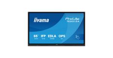 IIYAMA LFD Interactive TE6513A-B1AG Thin bezel 4K 450 cd/m PureTouch-IR 40, 10pt writing  200Hz Scan rate iiWare 21E (Android 14 OS) Google EDLA, iiControl (DMS), WhiteBoard, web browser