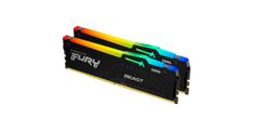 Kingston 64GB 6000MT/s DDR5 CL30 DIMM (Kit of 2) FURY Beast RGB EXPO pomnilnik