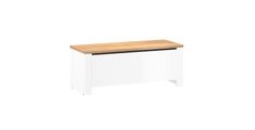 Klop RONCO 1 bela  + hrast 99x41x39,5 MDF+Iveral bela + hrast