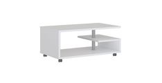 Klubska miza BAILEY bela 105x60x45,5 MDF bela