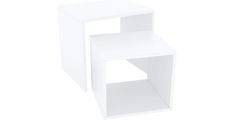 Klubska miza BAZZANO bela 48x30x45 Iveral bela