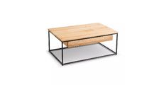 Klubska miza LOVEL 103x62x42 Les + kovina hrast