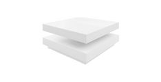 Klubska miza SOLIERA bela 70x70x34 Iveral bela
