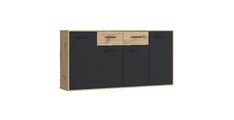 Komoda ANTUZA NTU241-M712 siva + hrast 162x34x82 Iveral hrast + siva