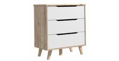 Komoda LALITA (sonoma + bela) 80x42x86,3 Iveral sonoma + bela