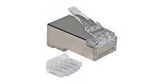 Konektor mrežni  FTP 8/8, CAT 6E, kovinski okvir, pak.: 100/1