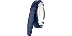Leather Belt Navy Blue/Off-White 100