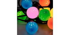 LED lučke božične REBEL, kroglice večbarvne, 6m, RGB, IP44