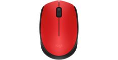 LOGITECH brezžična miška M170, rdeča