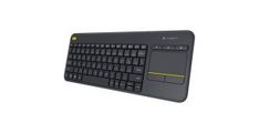 LOGITECH Brezžična tipkovnica K400 Plus, črna