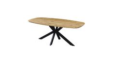 Miza LOMUS 200x100x76 cm MDF 200x100x76 MDF+kovina hrast