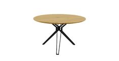 Miza RANDY 2 (divji hrast) Ø 120x74 MDF+kovina divji hrast