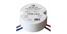 Napajalnik plastični okrogli AF2012Y,  IP67, 20W 12V/1,67A