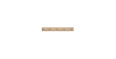 Obešalnik JAN 2 57x4,5x6 MDF+kovina sonoma
