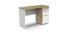 Pisalna miza ACCESS 347764 bela + rjava(347764) 117x45x77,5 Iveral bela + rjava