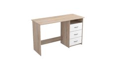 Pisalna miza ARISTOTE hrast  - bela 101000 (101000) 123x50x76,5 Iveral bela + hrast